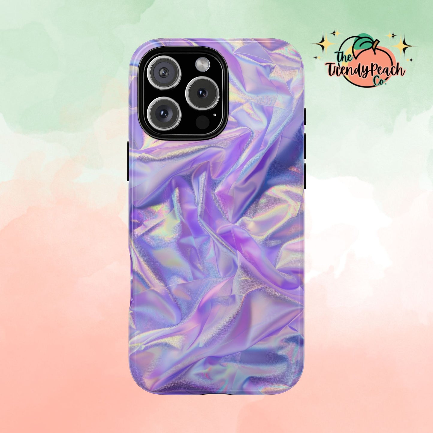 Purple Pastel Hologram Dual Layer Phone Case