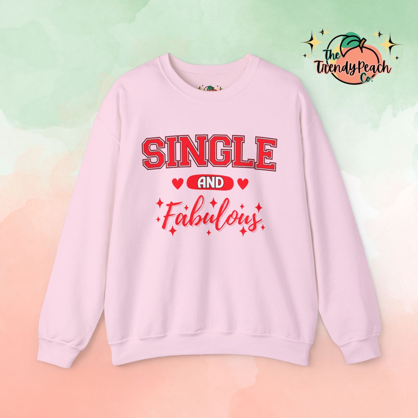 Red Single & Fabulous Graphic Crewneck Sweatshirt