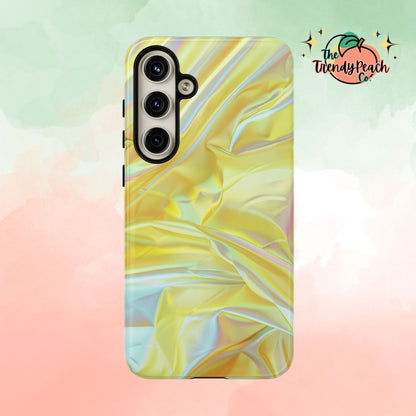 Yellow Pastel Hologram Dual Layer Phone Case