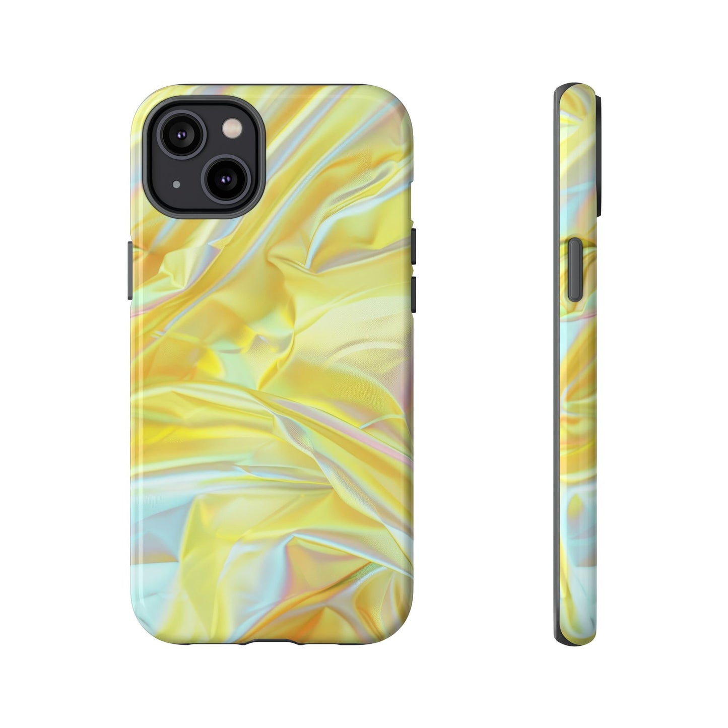 Yellow Pastel Hologram Dual Layer Phone Case