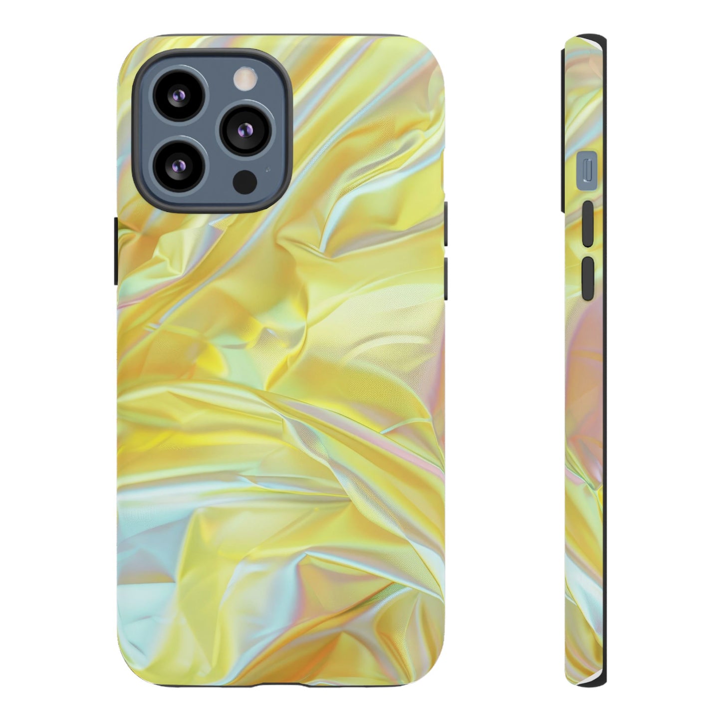 Yellow Pastel Hologram Dual Layer Phone Case