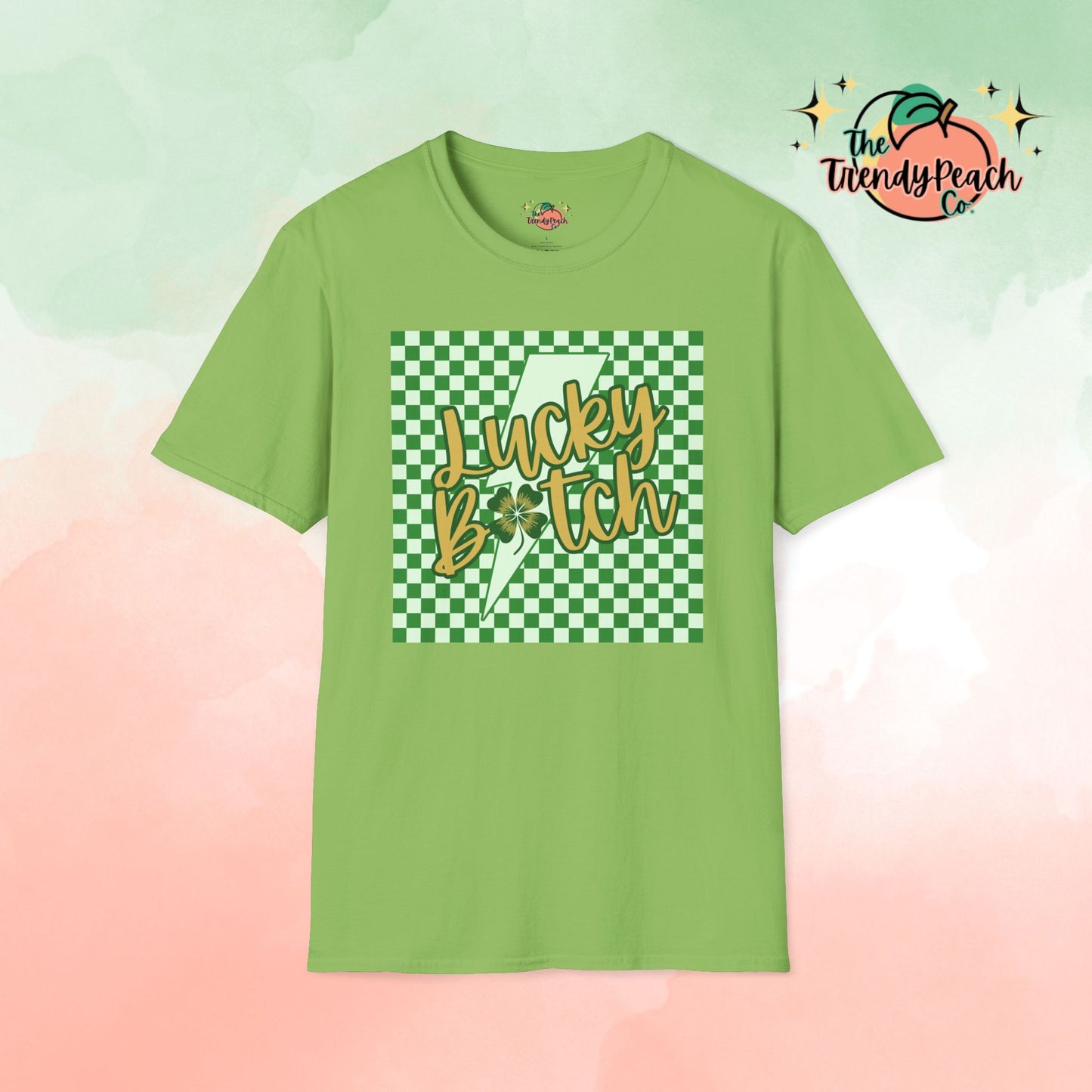 Checkered Lucky B*tch St. Patrick's Day Graphic Tee