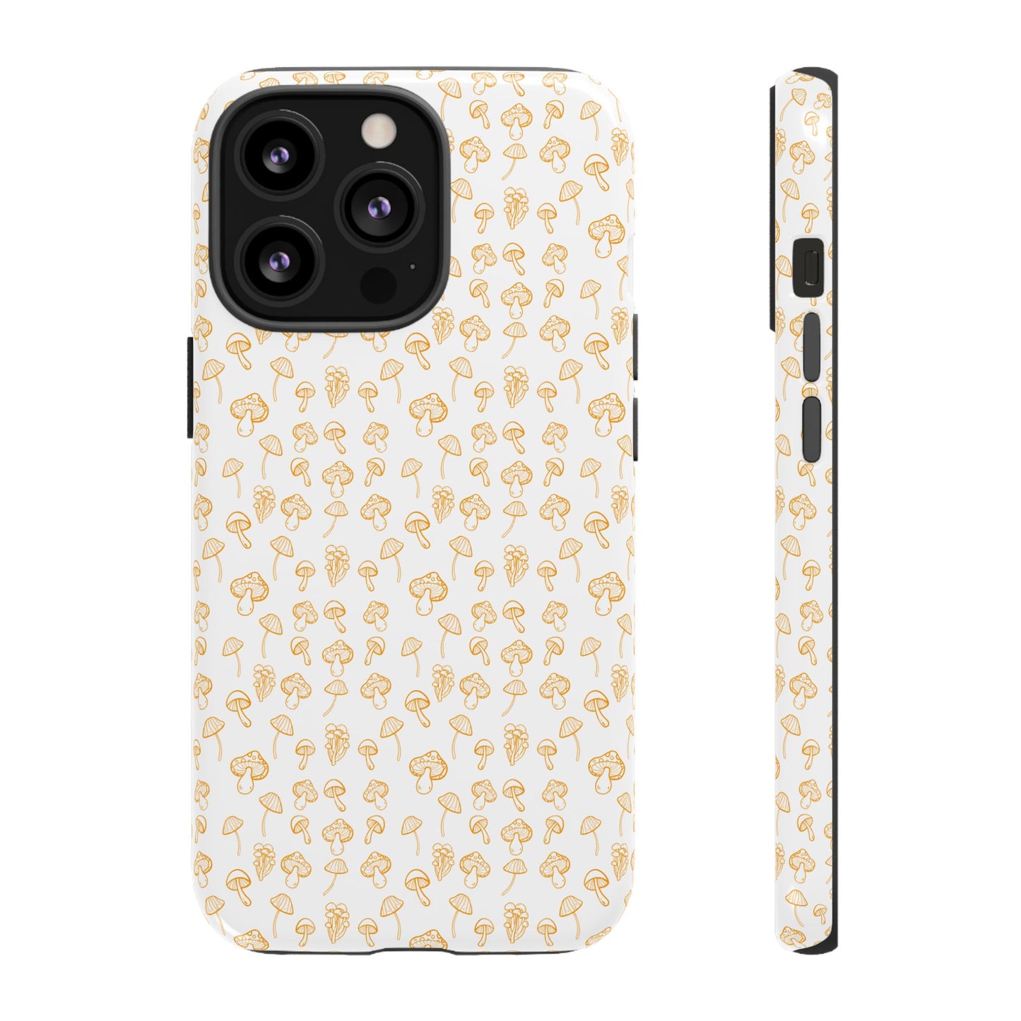 Orange Mushroom Variety Dual Layer Phone Case