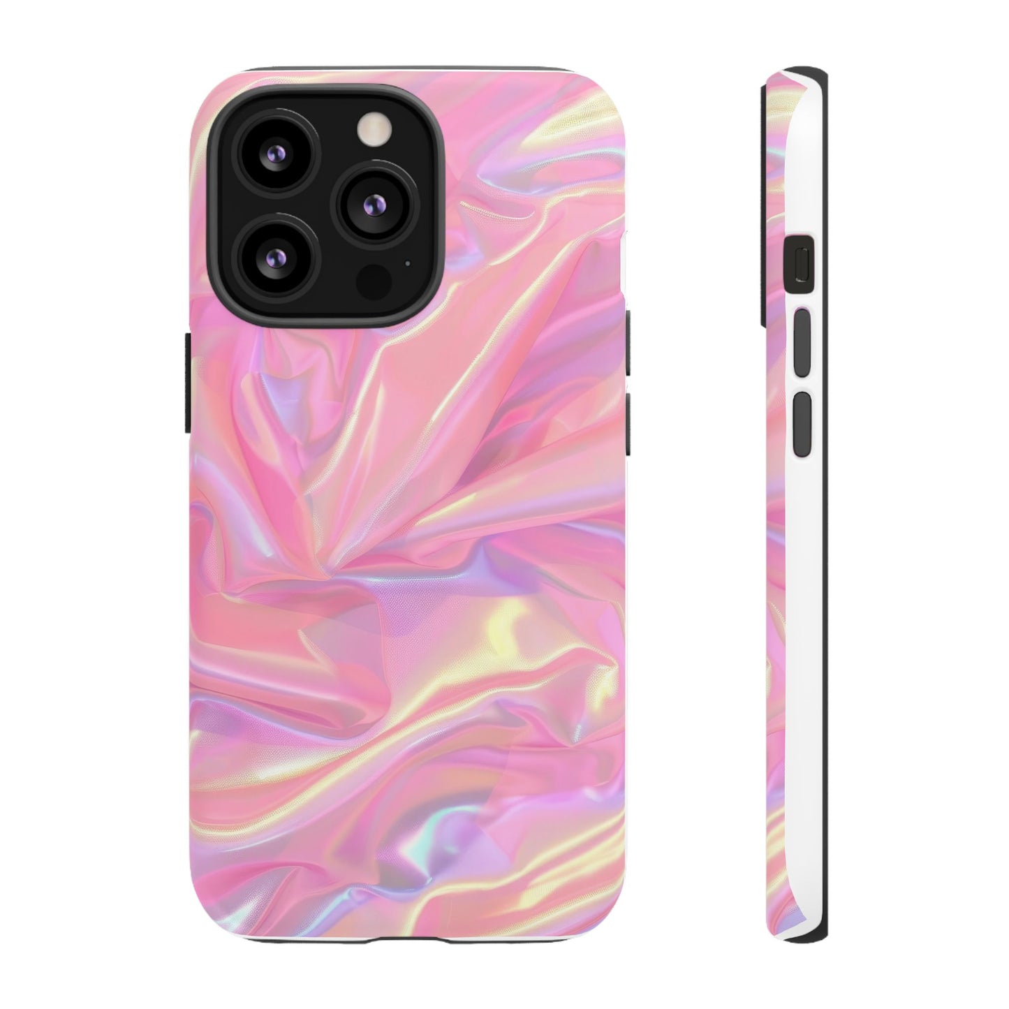 Pink Pastel Hologram Dual Layer Phone Case