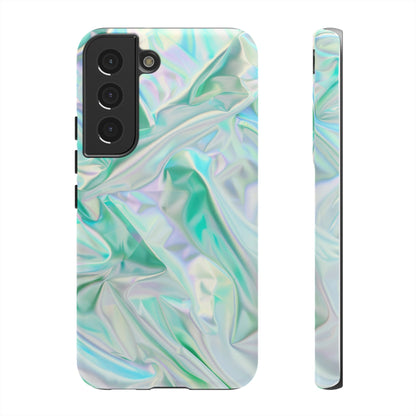 Blue Pastel Hologram Dual Layer Phone Case