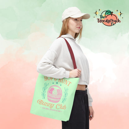 Hop & Hunt Bunny Club Easter Tote Bag