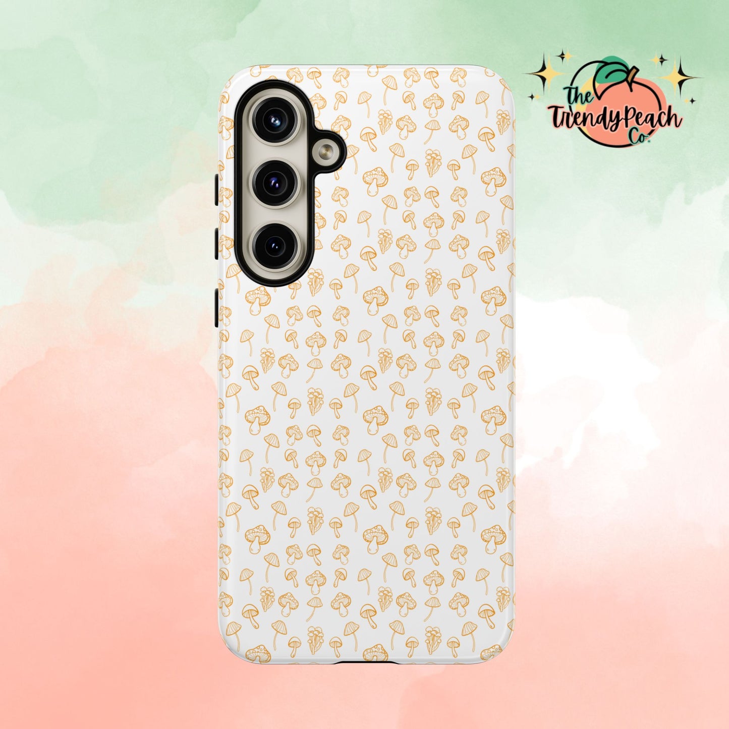 Orange Mushroom Variety Dual Layer Phone Case