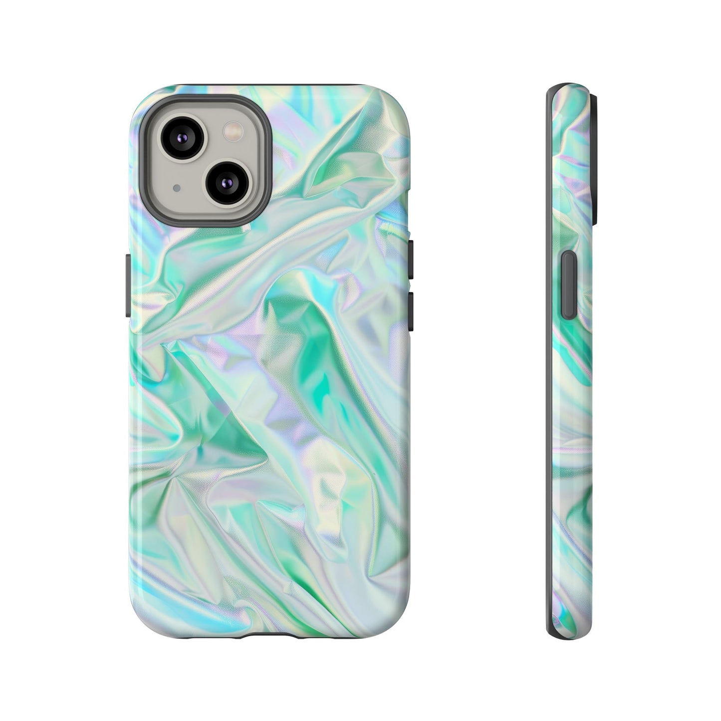 Blue Pastel Hologram Dual Layer Phone Case