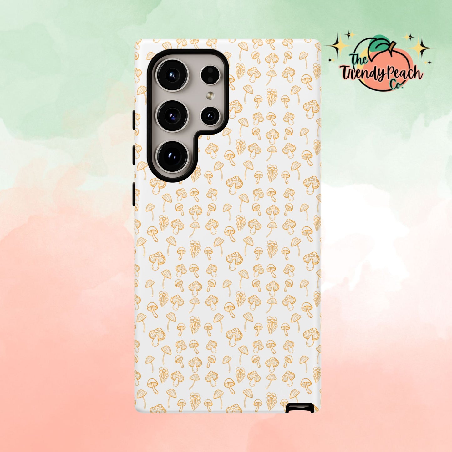 Orange Mushroom Variety Dual Layer Phone Case