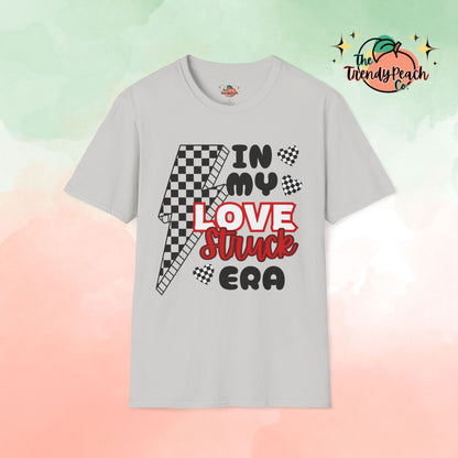 Love Struck Checkered Valentines Day Graphic Tee