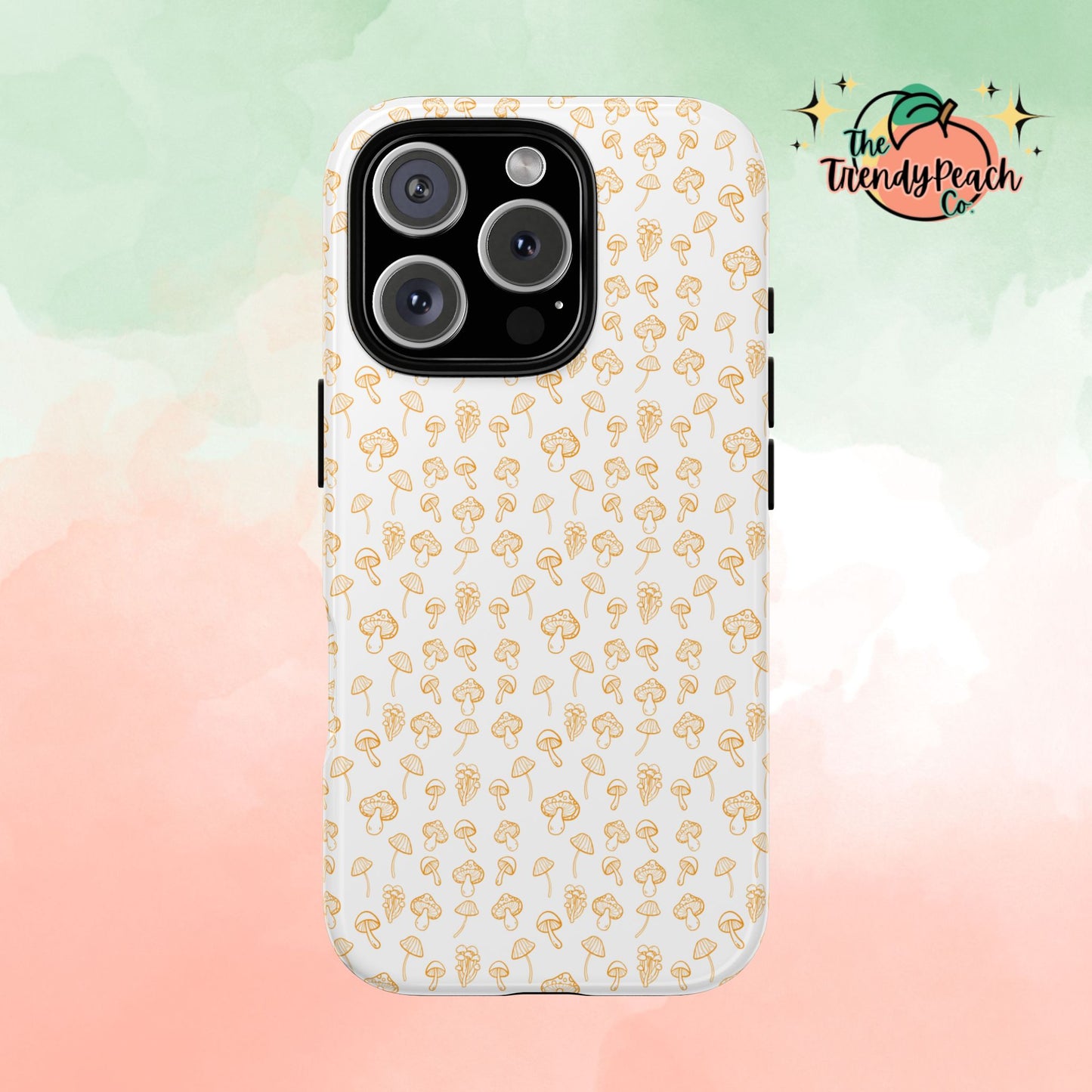 Orange Mushroom Variety Dual Layer Phone Case