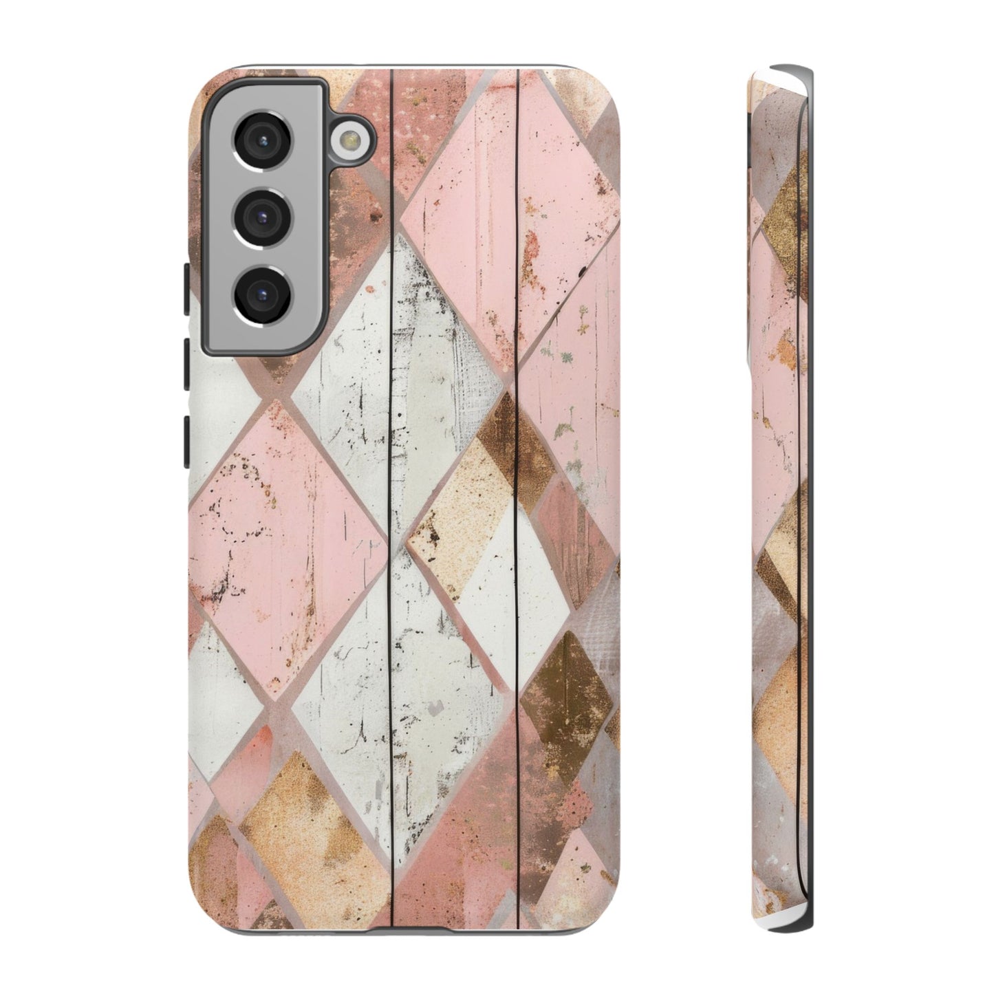 Rustic Gold And Pink Dual Layer Phone Case