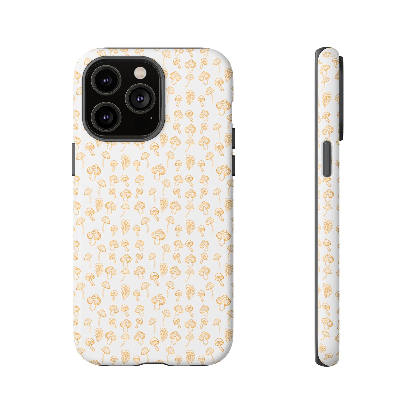 Orange Mushroom Variety Dual Layer Phone Case