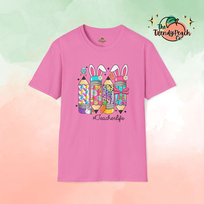 Easter Pencils Teacher Life Easter Graphic Tee