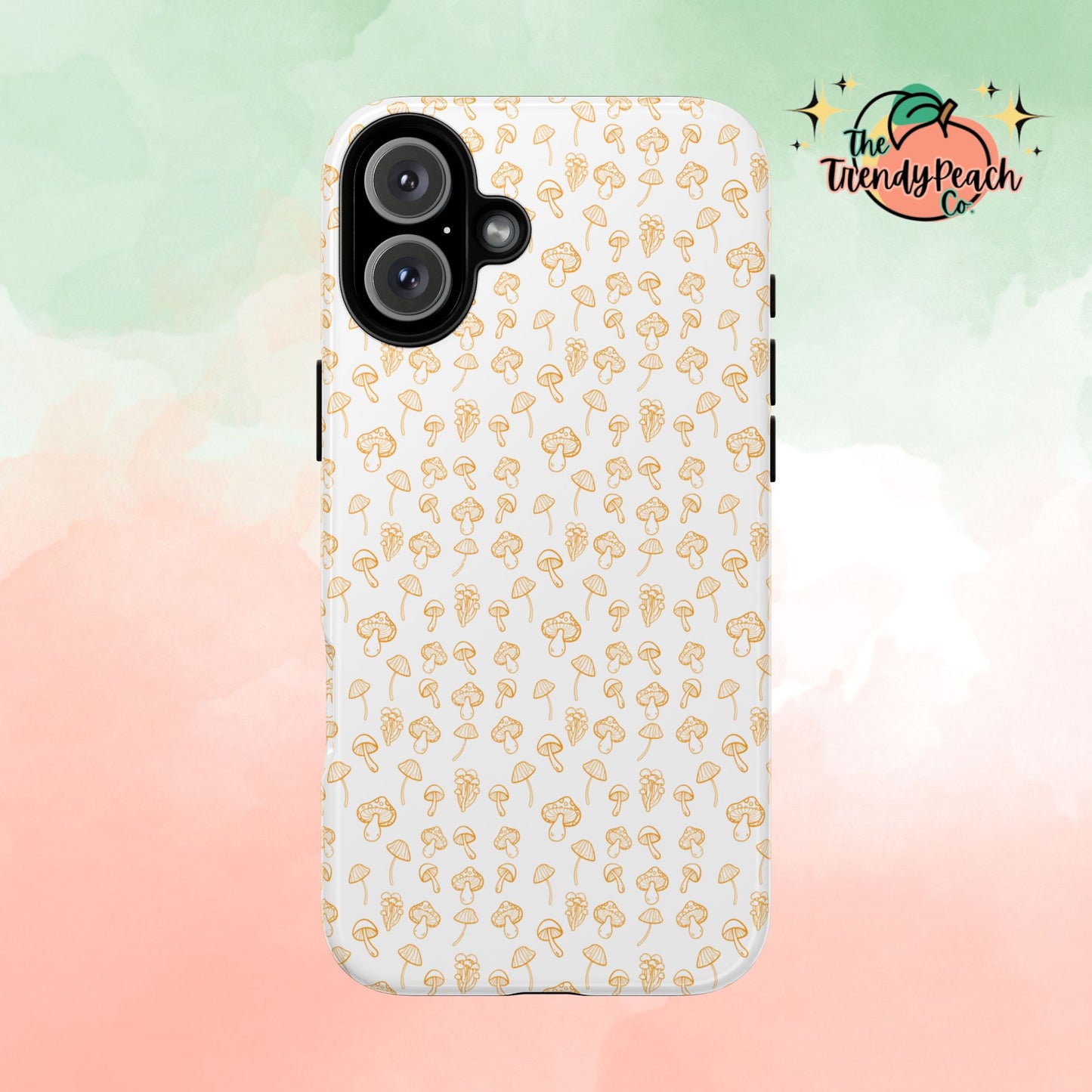 Orange Mushroom Variety Dual Layer Phone Case