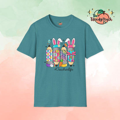 Easter Pencils Teacher Life Easter Graphic Tee