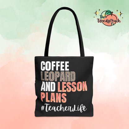 Coffee Leopard And Lesson Plans Teacher Life Tote Bag