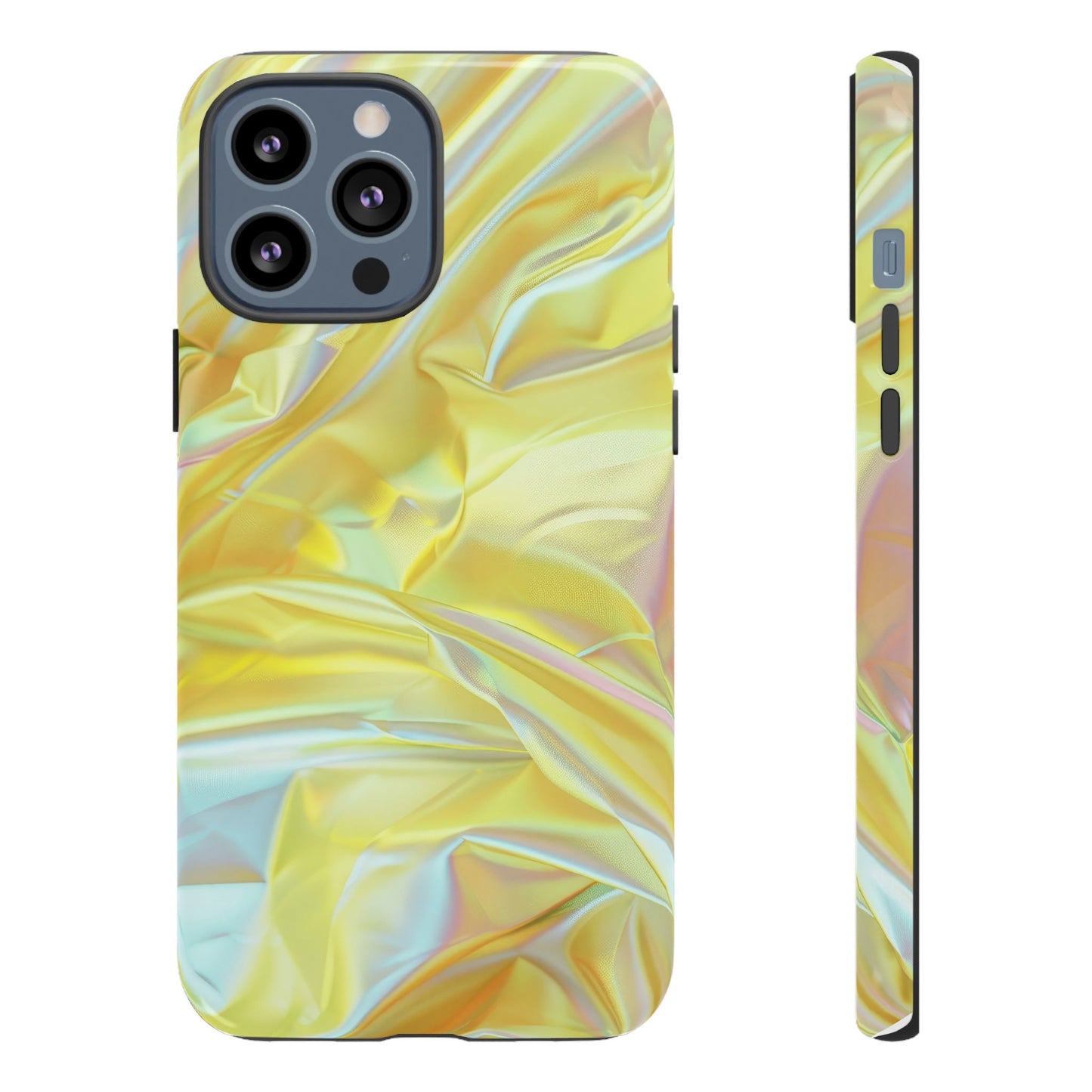 Yellow Pastel Hologram Dual Layer Phone Case