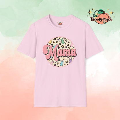 Leopard & Peeps Mama Easter Graphic Tee