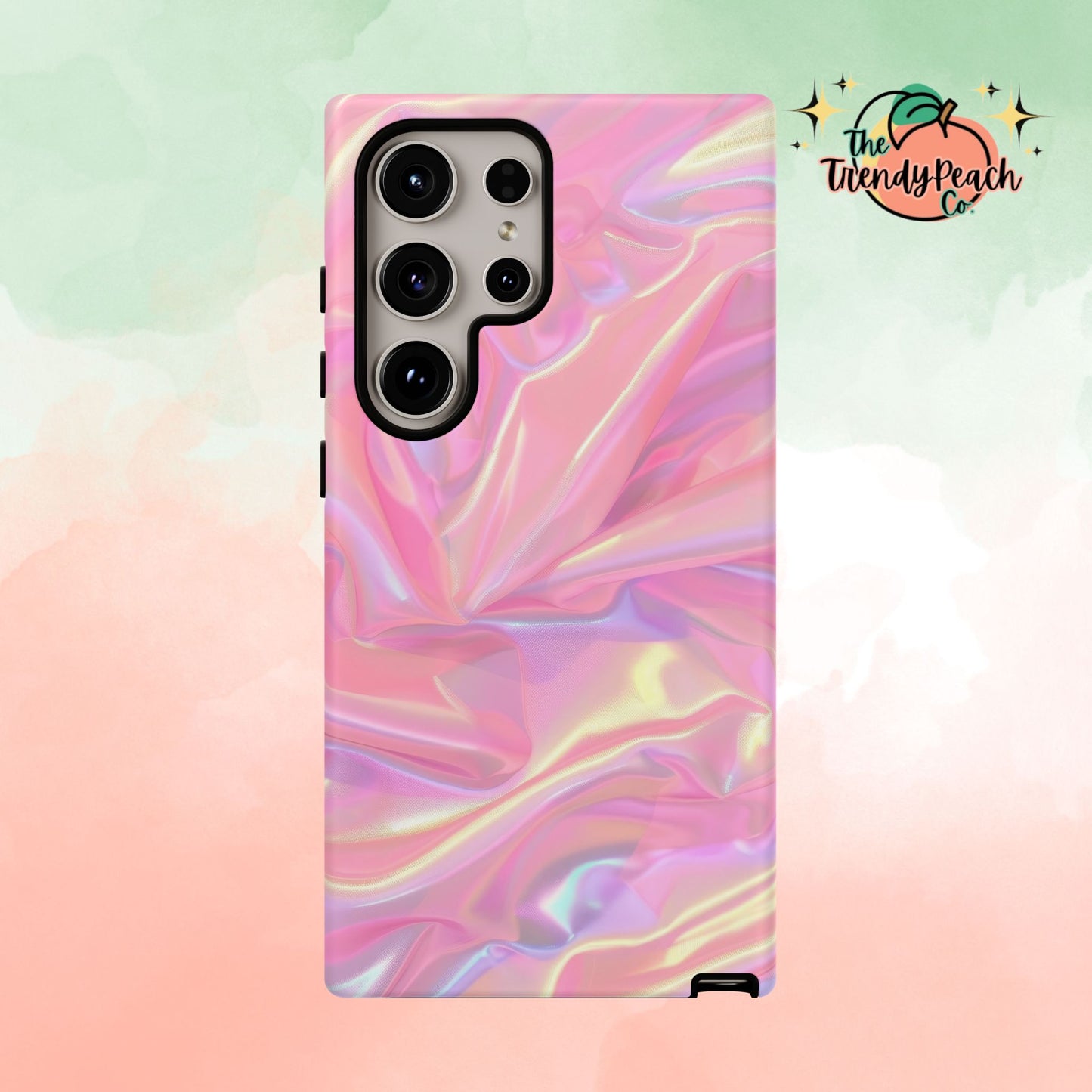 Pink Pastel Hologram Dual Layer Phone Case