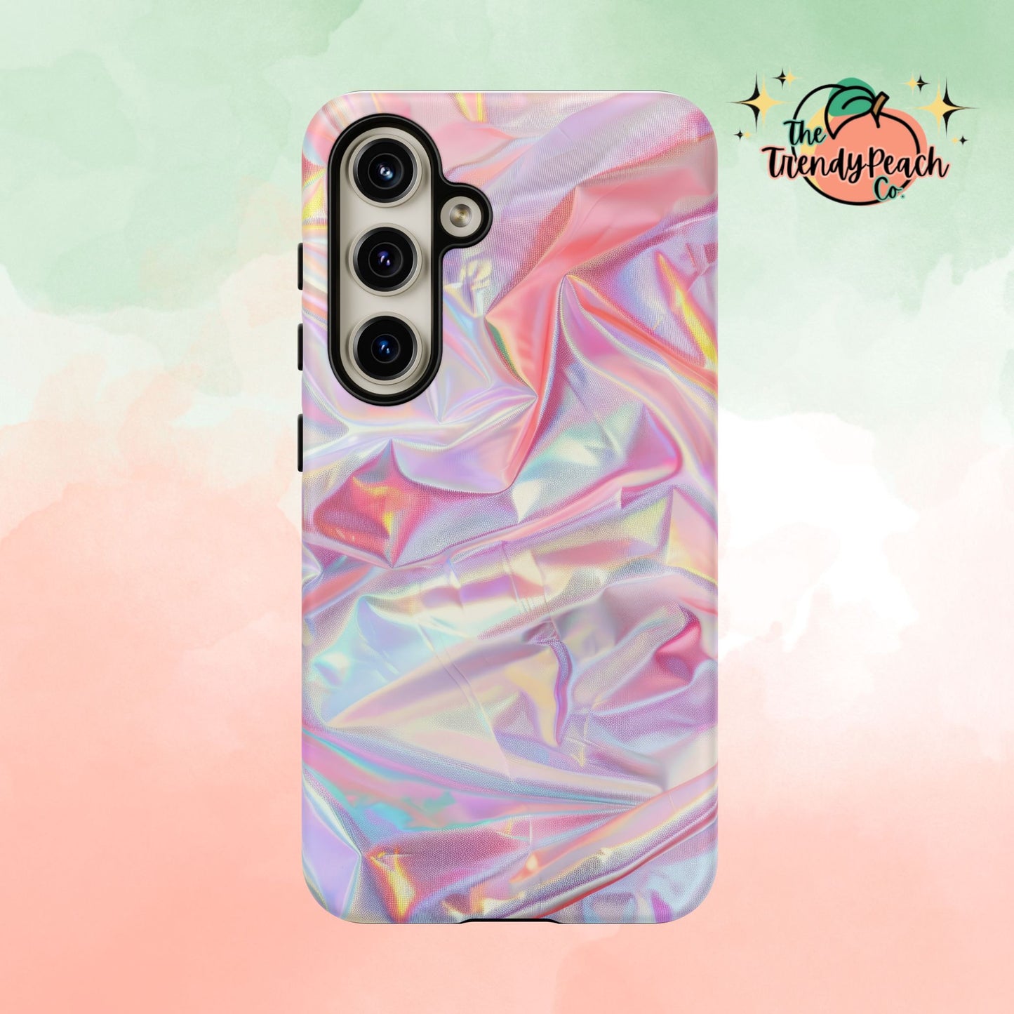 Multicolor Pastel Hologram Dual Layer Phone Case