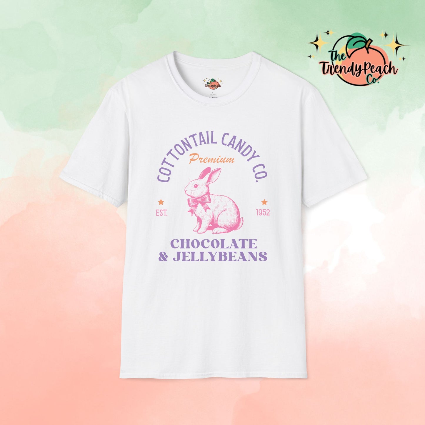 Cottontail Candy Co. Chocolates & Jellybeans Easter Graphic Tee