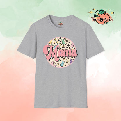 Leopard & Peeps Mama Easter Graphic Tee