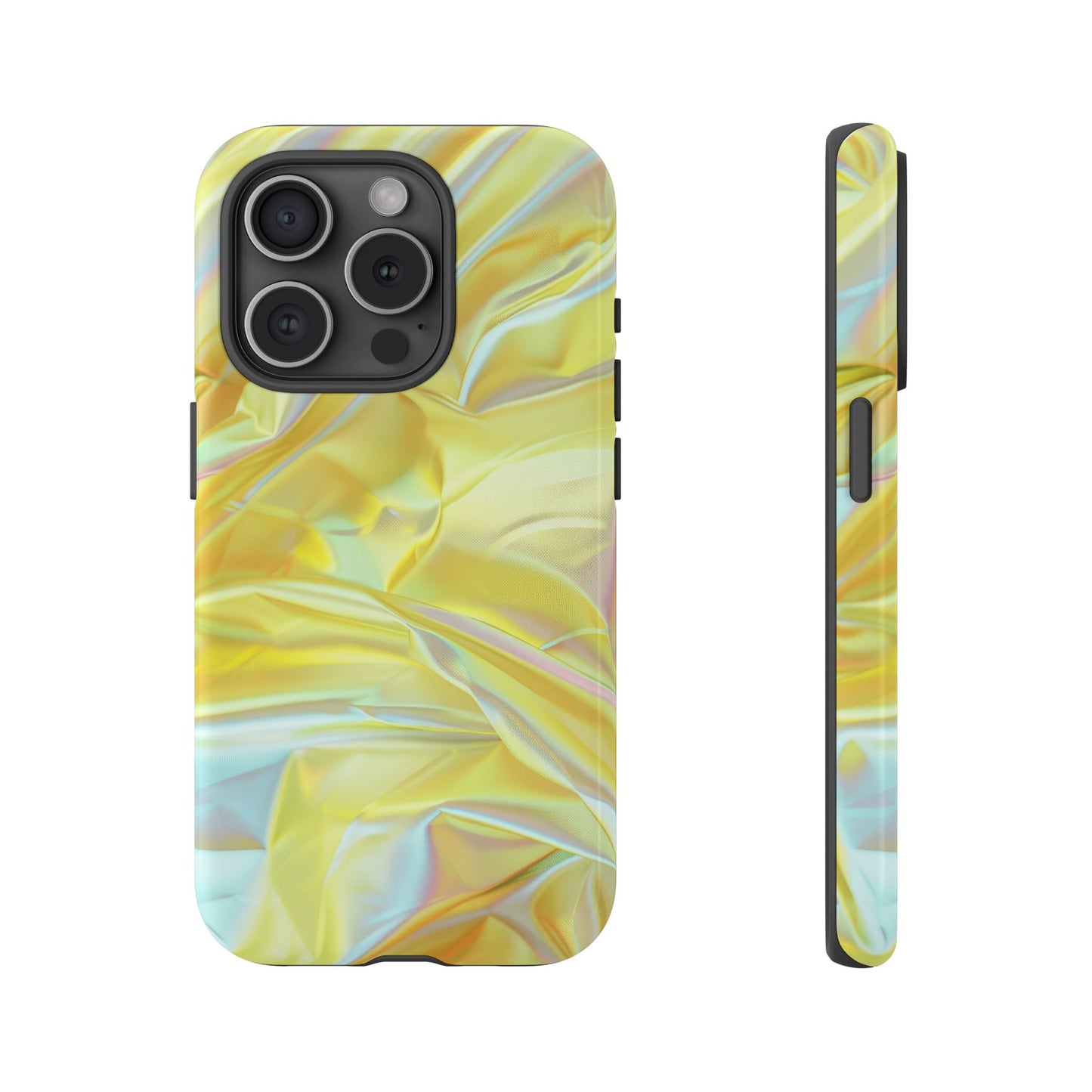 Yellow Pastel Hologram Dual Layer Phone Case