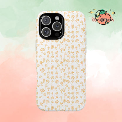 Orange Mushroom Variety Dual Layer Phone Case