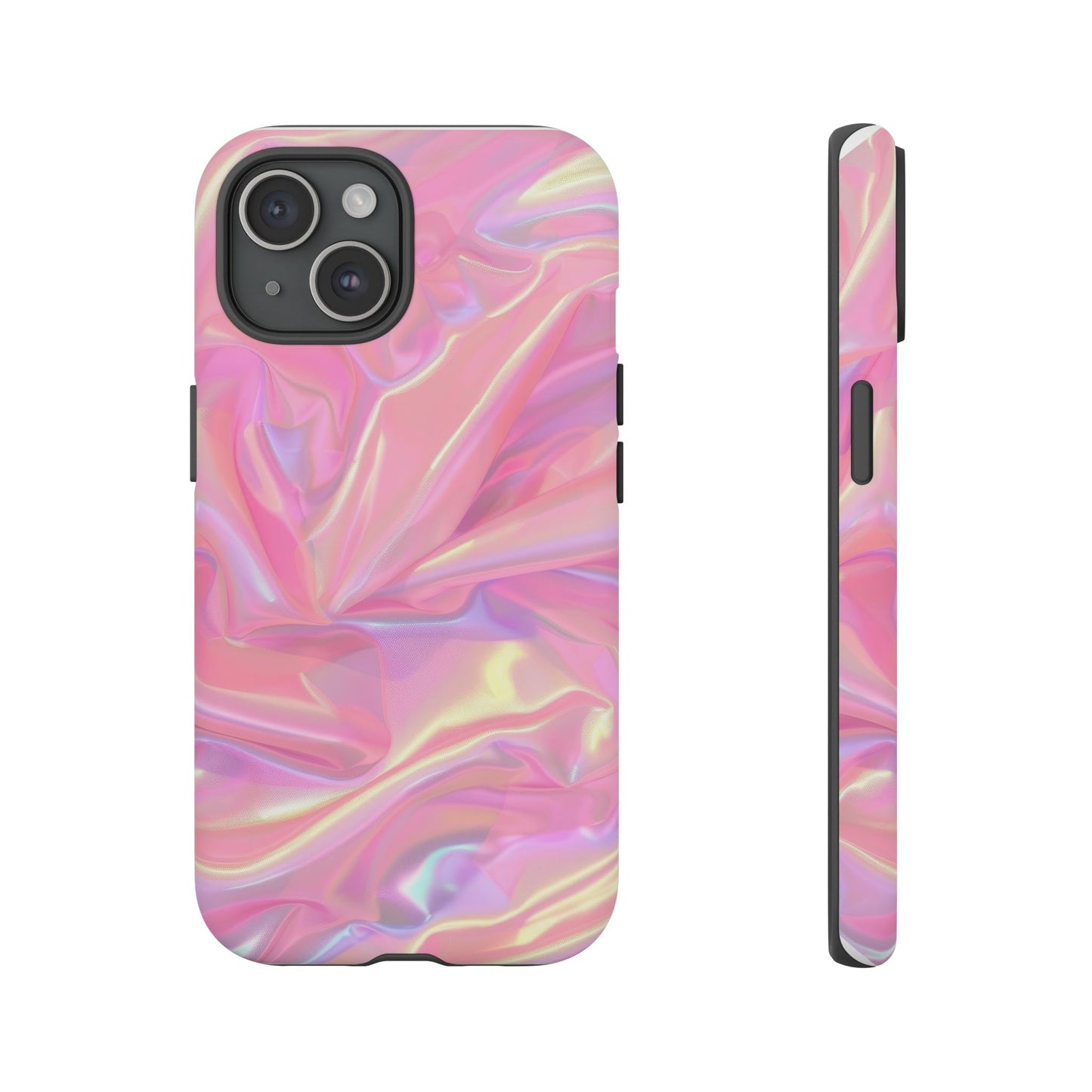 Pink Pastel Hologram Dual Layer Phone Case