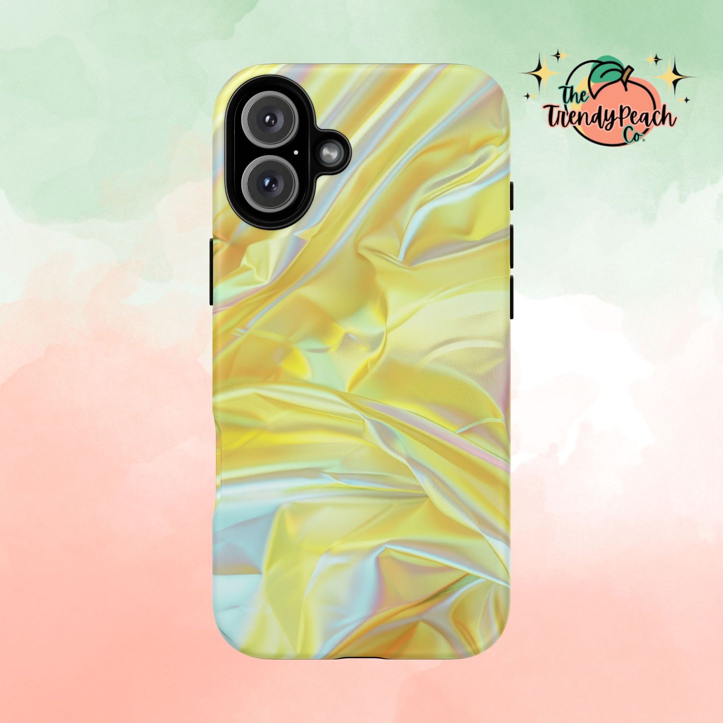 Yellow Pastel Hologram Dual Layer Phone Case