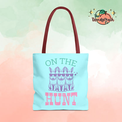 On The Hunt Bunny Easter Tote Bag