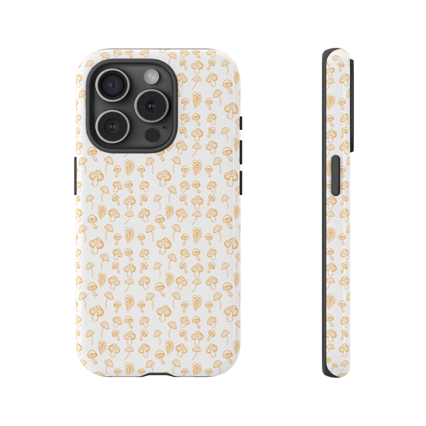 Orange Mushroom Variety Dual Layer Phone Case