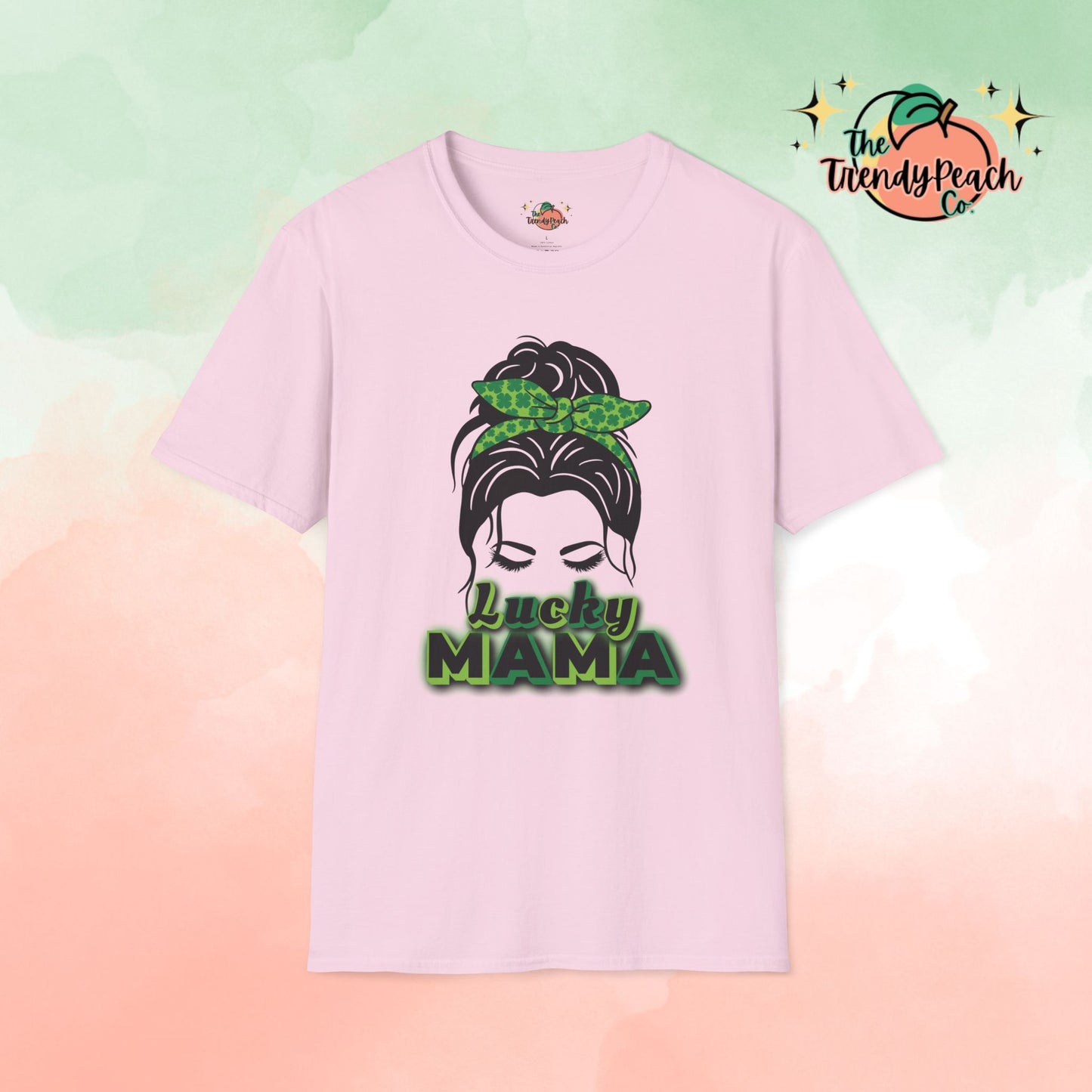 Lucky Mama Girl Aesthetic St. Patrick's Day Graphic Tee